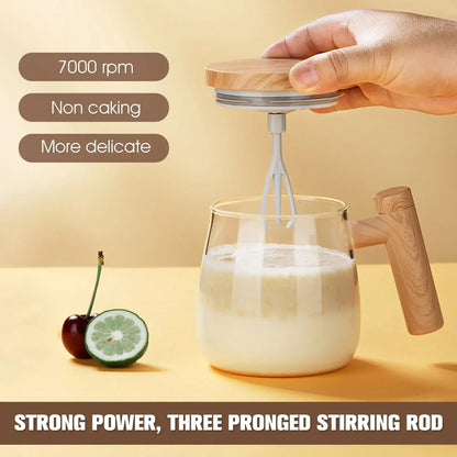 Electric Stirring Glass Mug - Self Mixing
