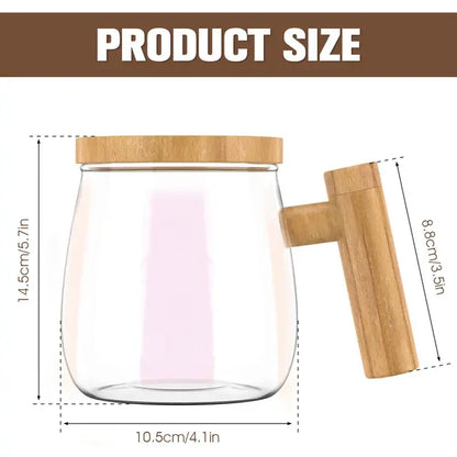 Electric Stirring Glass Mug - Self Mixing